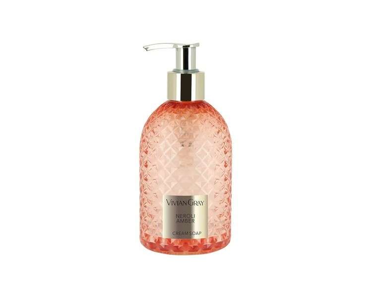 Vivian Gray 3500 Soap Dispenser with Gemstone, Neroli & Amber Cream Soap 300ml Orange/Gold