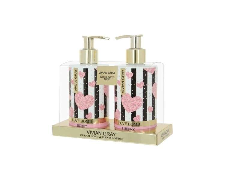 Vivian Gray 1052 Love Bomb Luxury Hand Care Set Pink/Gold 2 Pieces