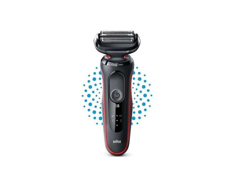 Braun Series 5 51-R1000s Electric Shaver Red