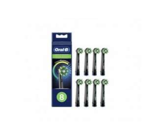 Oral-B Cross Action Electric Toothbrush Heads 8 Pack - Black