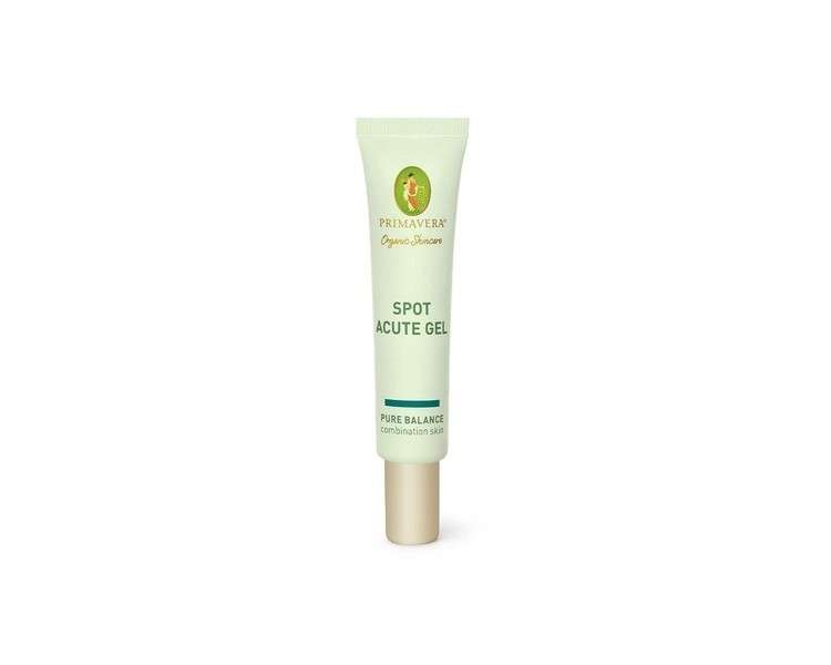 PRIMAVERA Spot Acute Gel 10ml Natural Cosmetics for Immediate Relief of Skin Impurities and Clogged Pores - Vegan