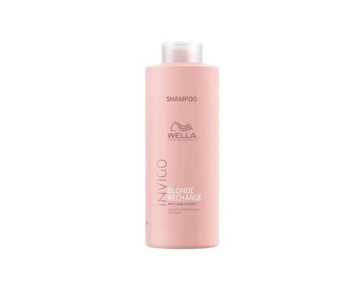 Wella Invigo Blonde Recharge Cool Blonde Color Refreshing Shampoo 1000ml