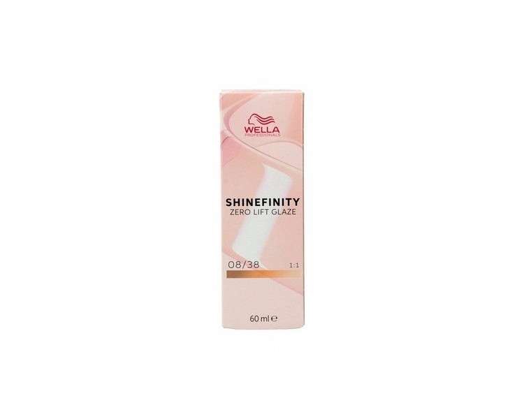 Wella Shinefinity Permanent Hair Color Nº 08/38 60ml