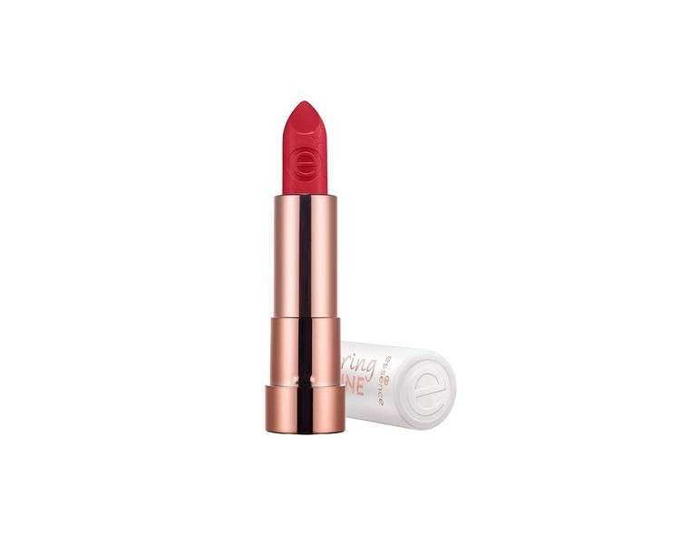 Essence Caring Shine Vegan Collagen Lipstick No 205 My Love Red