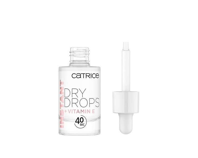 Catrice Instant Dry Drops Nail Care Transparent Quick Drying Acetone-Free Vegan 8ml