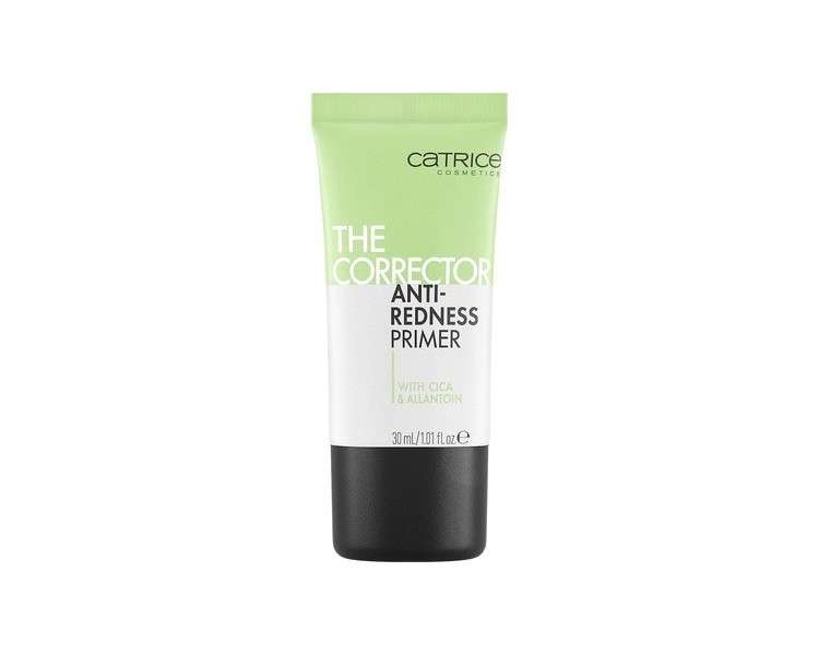 Catrice The Corrector Anti-Redness Primer Green Long-Lasting Nourishing Pore-Refining for Dry Skin Vegan Oil-Free Fragrance-Free Alcohol-Free 30ml