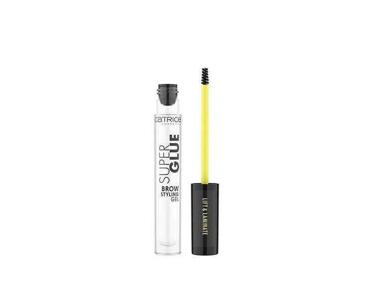 Catrice Super Glue Brow Styling Gel 010 Ultra Hold 4ml - Transparent Defining and Fast Drying - Vegan and Nanoparticle Free