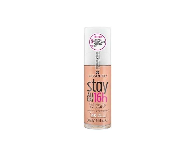 Essence Stay All Day 16h Long-lasting Foundation 40 Soft Almond 30ml
