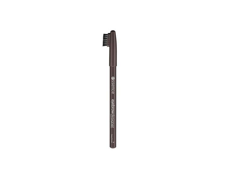 Essence Eyebrow Designer Eye Pencil Defining Natural Vegan Deep Brown 1g