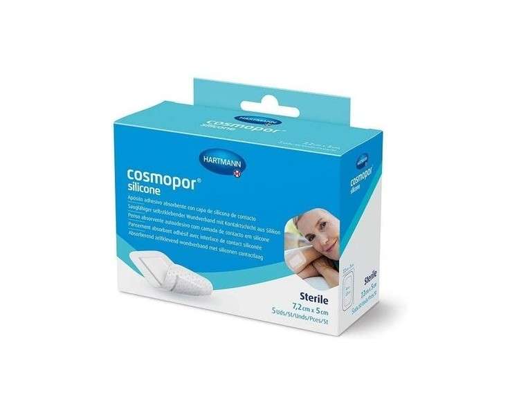 COSMOPOR Silicone Wound Dressing 5x7.2cm