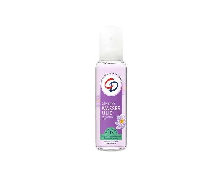 CD Deodorant Spray Water Lily 75ml - Aluminum-Free 24 Hour Protection for Sensitive Skin - Vegan Body Care
