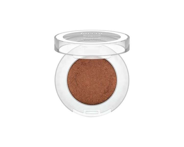 lavera Signature Colour Eyeshadow Amber 07 Bronze with Organic Almond Oil and Vitamin E - Shimmering and Intense Color