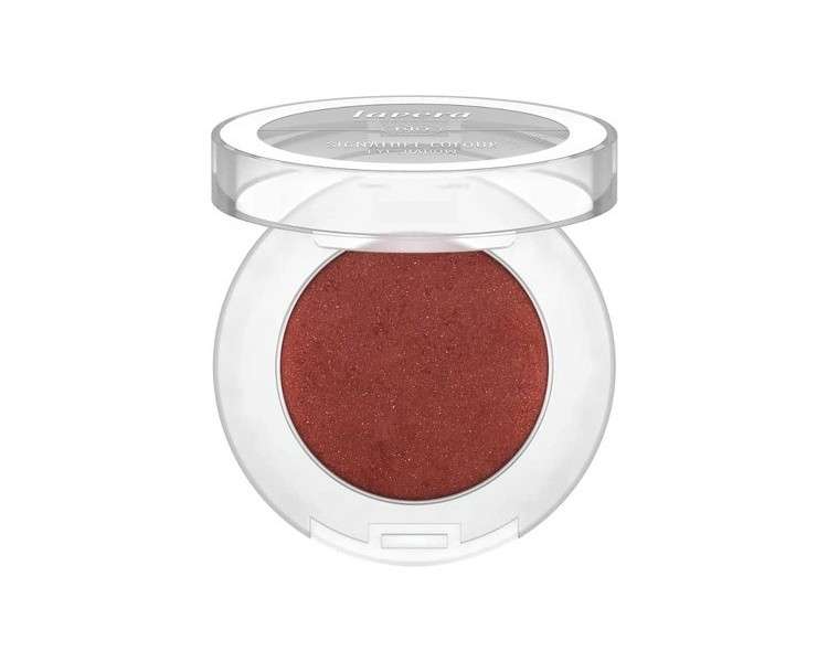 lavera Signature Colour Eyeshadow Red Ochre 06 with Organic Almond Oil and Vitamin E Shimmering Intensive Color Release