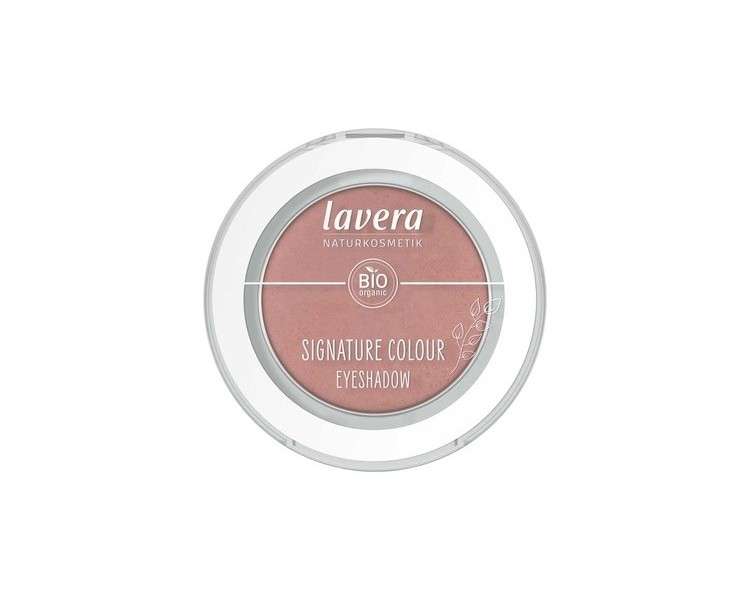 lavera Signature Colour Eyeshadow Dusty Rose 01 with Organic Almond Oil and Vitamin E - Vegan and Matte - Intense Color