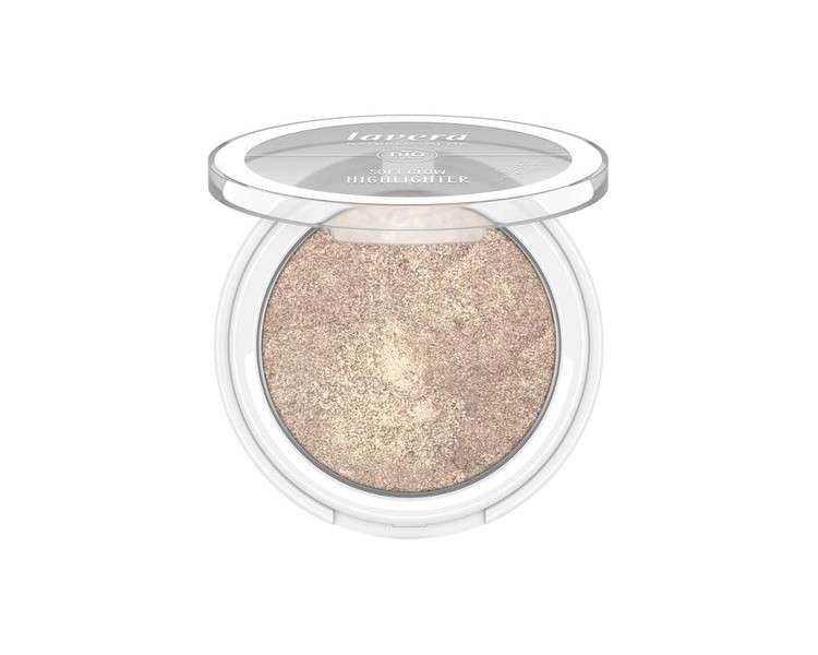 lavera Soft Glow Highlighter Ethereal Light 02 Nude with Organic Almond Oil and Vitamin E 5.5g