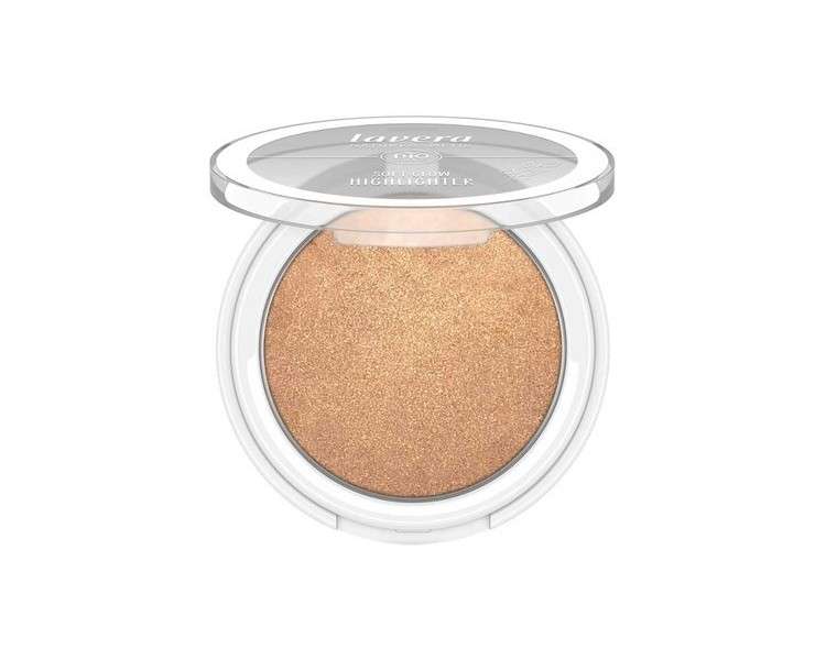 lavera Soft Glow Highlighter Sunrise Glow 01 Gold with Organic Almond Oil and Vitamin E 5.5g