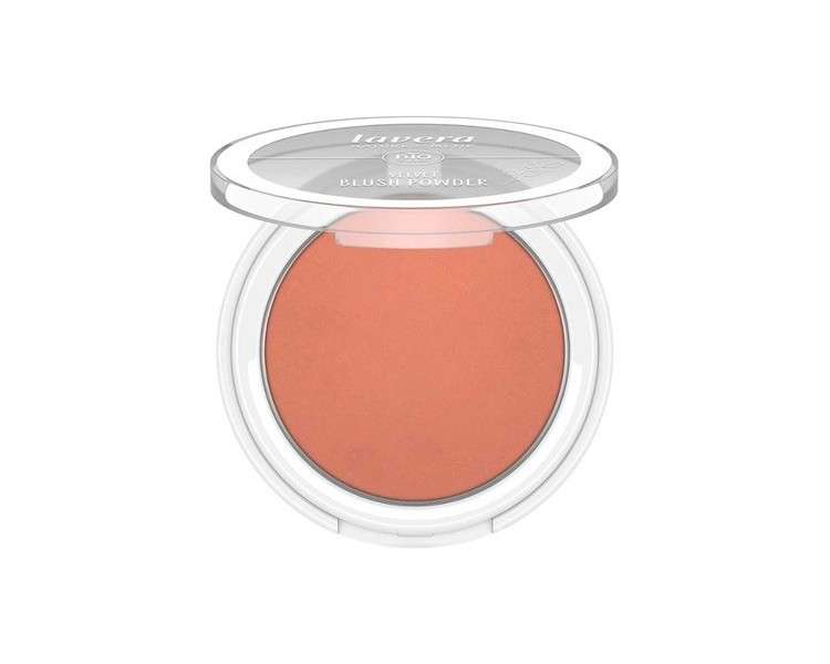 lavera Velvet Blush Powder Rosy Peach 01 Apricot with Organic Almond Oil and Vitamin E 5g