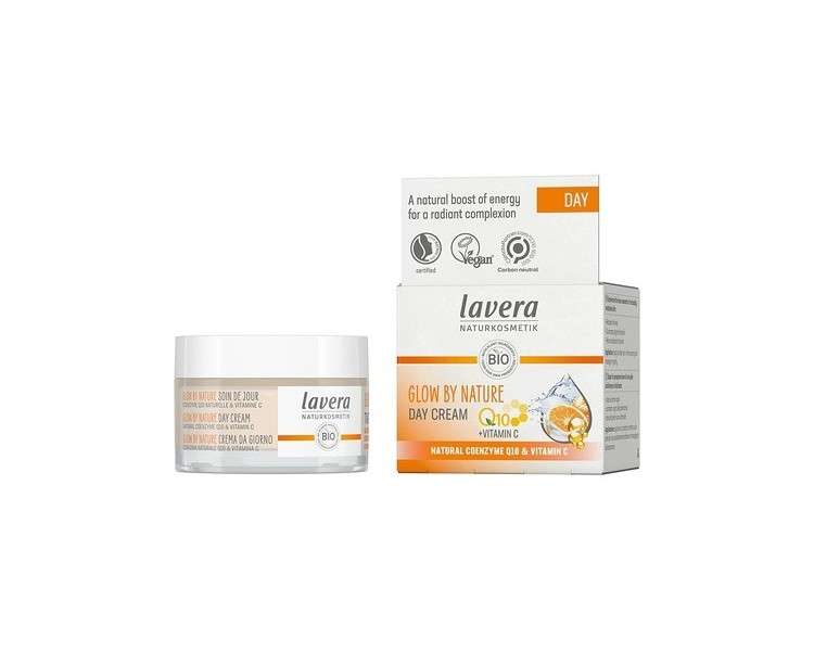 lavera GLOW BY NATURE Day Cream with Q10 and Vitamin C 50ml - PETA Certified