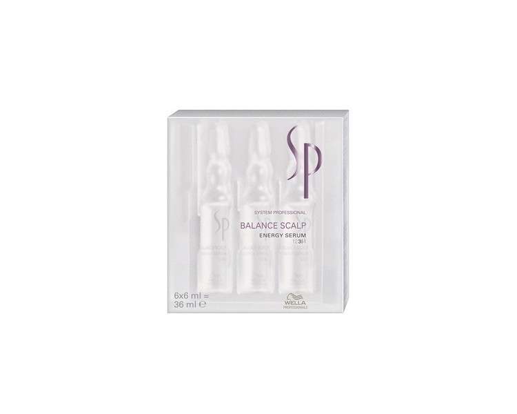 Wella SP Balance Scalp Energy Serum 6ml - Pack of 6