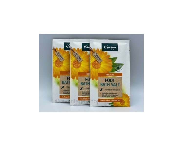 KNEIPP Foot Care Foot Bath Salt with Orange Oil 40g - Set of 3