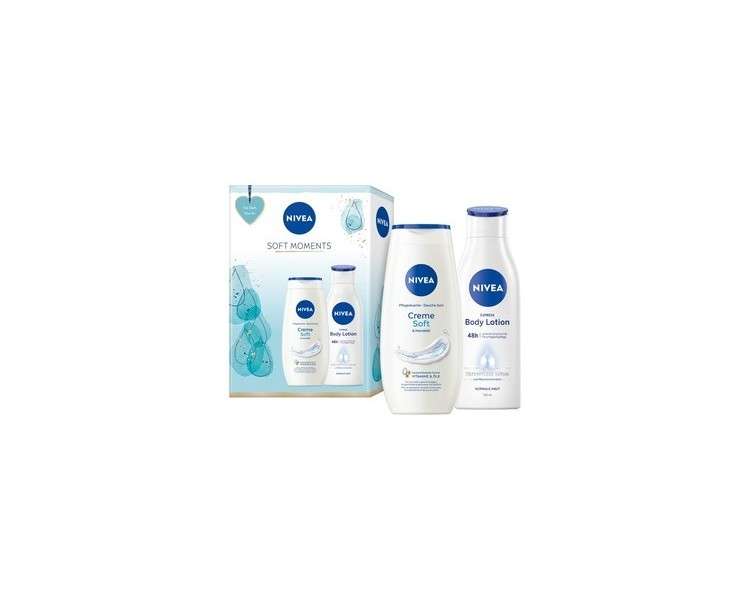 Nivea shower gel & body lotion gift set Soft Moments