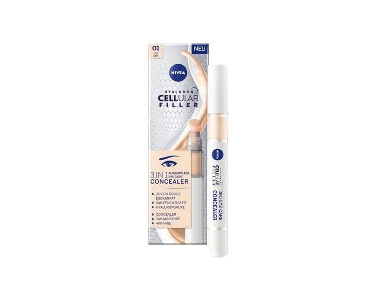 NIVEA Hyaluron Cellular Filler 3IN1 Eye Care Concealer Light 4ml