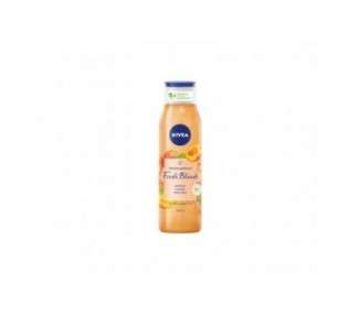 Nivea Fresh Blends Apricot 300ml Environmentally Friendly Vegan Mango and Rice Milk Shower Gel for Women