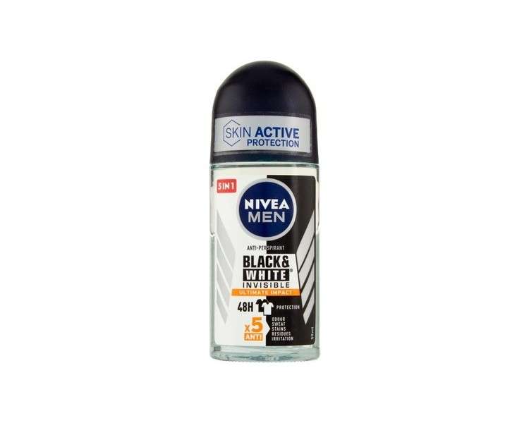 Beiersdorf Nivea Men Black&White Invisible Ultimate Protection Roll On Deodorant 1600g