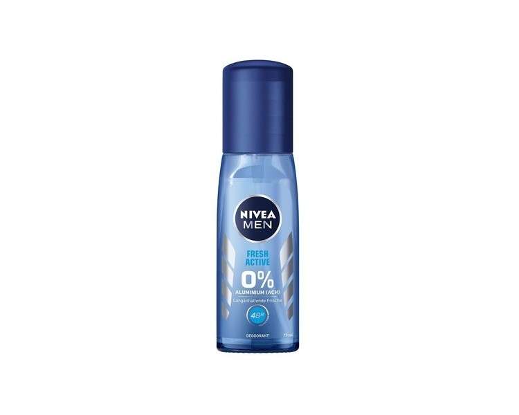 Nivea Men Fresh Active Deodorant Spray with Valuable Sea Extracts 75ml