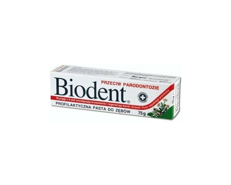 Biodent Toothpaste Against Periodontitis 75g