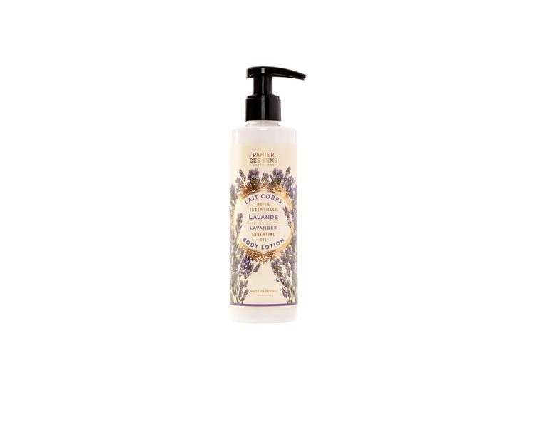 Panier des Sens Lavender Body Lotion for Dry Skin 250ml with Shea Butter and Olive Oil - 97% Natural Ingredients