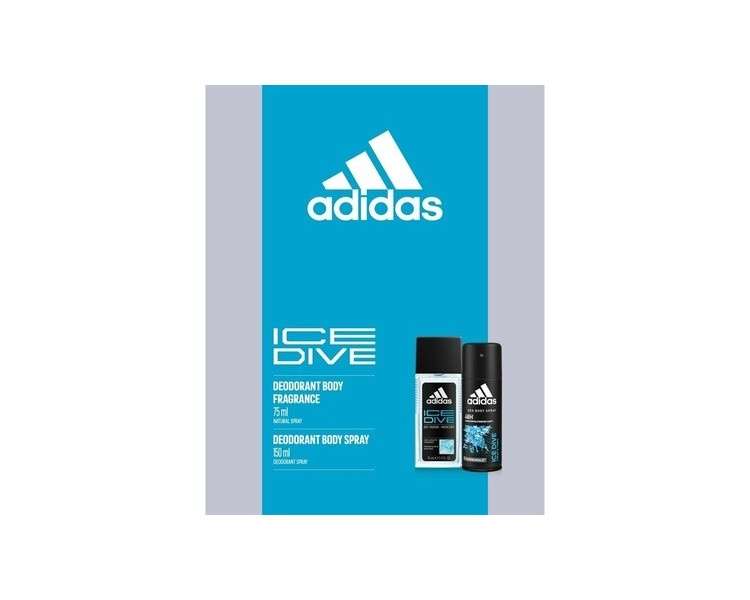 Adidas Ice Dive Gift Set Deodorant Spray 150ml+Deodorant Atomizer 75ml