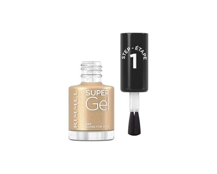 Rimmel Super Gel Nail Polish No.095 Going For Gold 12ml