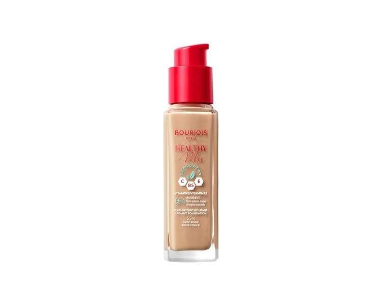 Bourjois Healthy Mix Clean & Vegan Foundation - 55N Deep Beige 30ml