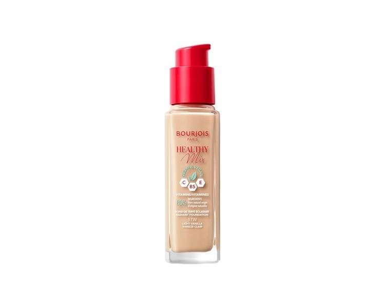 Bourjois Paris Healthy Mix Clean & Vegan Radiant Foundation 30ml