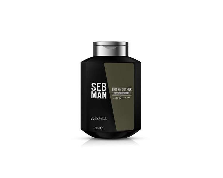 SEB MAN The Smoother Moisturizing Conditioner for Dry Hair with Guarana Extract and Stimulating Bergamot and Pink Pepper Scent 250ml