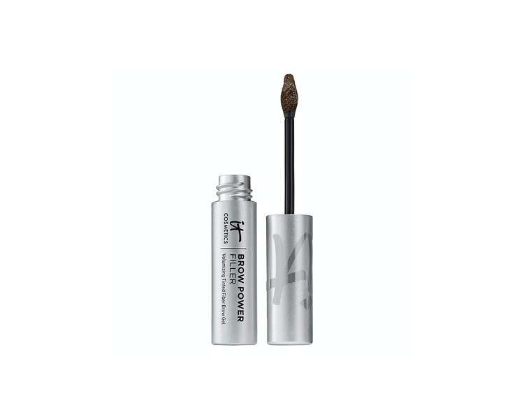 IT Cosmetics Brow Power Filler Universal Dark Brunette Volumizing Tinted Fiber Brow Gel 0.14 fl oz - Waterproof Formula Lasts Up To 16 Hours