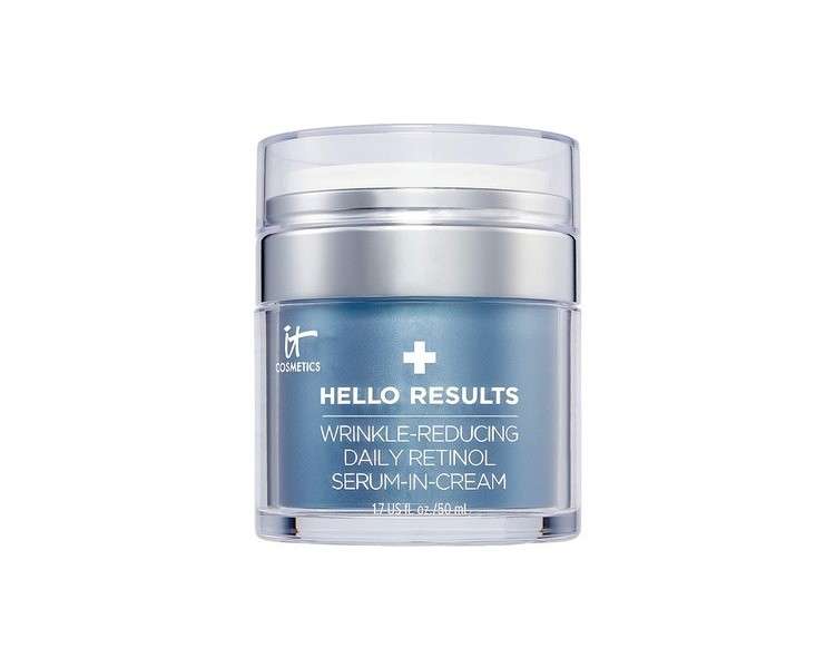 IT Cosmetics Hello Results Wrinkle-Reducing Daily Retinol Serum-in-Cream with Niacinamide, Vitamin B5 & Vitamin E 1.7 fl oz