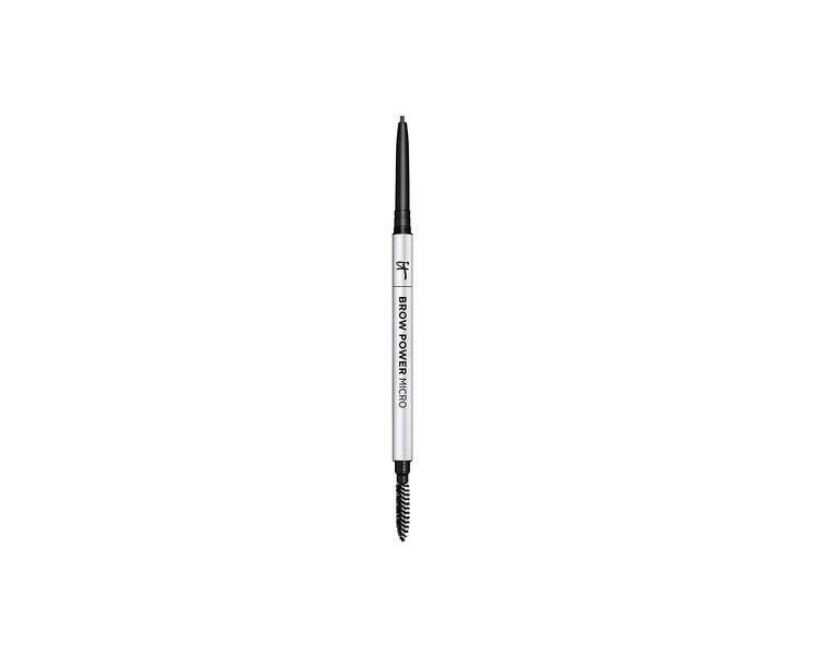 IT Cosmetics Brow Power Micro Universal Taupe Eyebrow Pencil with Built-in Spoolie 0.017 oz