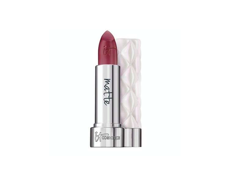 IT Cosmetics Pillow Lips Lipstick Like a Dream Red Plum Matte Finish with Collagen Beeswax and Shea Butter 0.13 oz