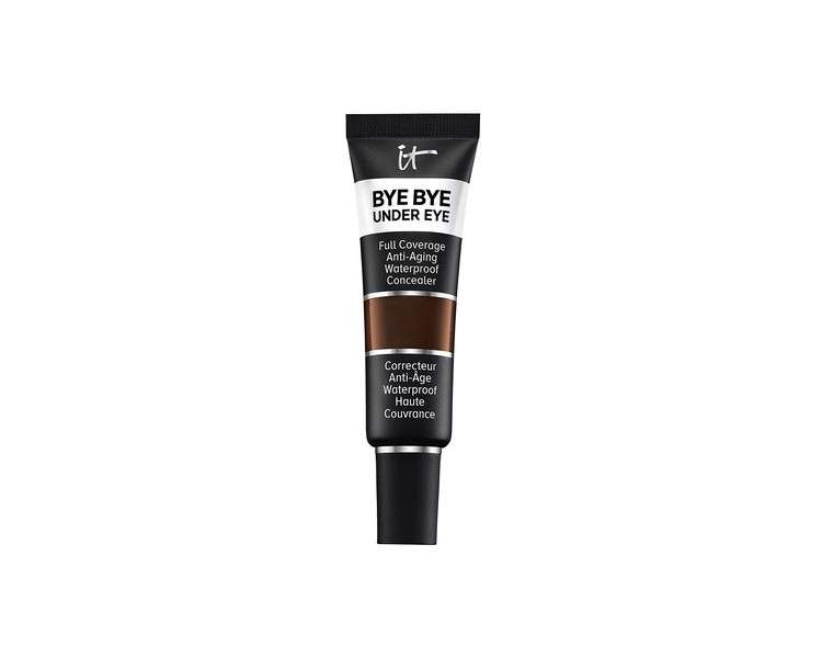 IT Cosmetics Bye Bye Under Eye Full Coverage Concealer Waterproof Anti-Aging Natural Finish 0.4 fl oz 45.5 Deep Ebony