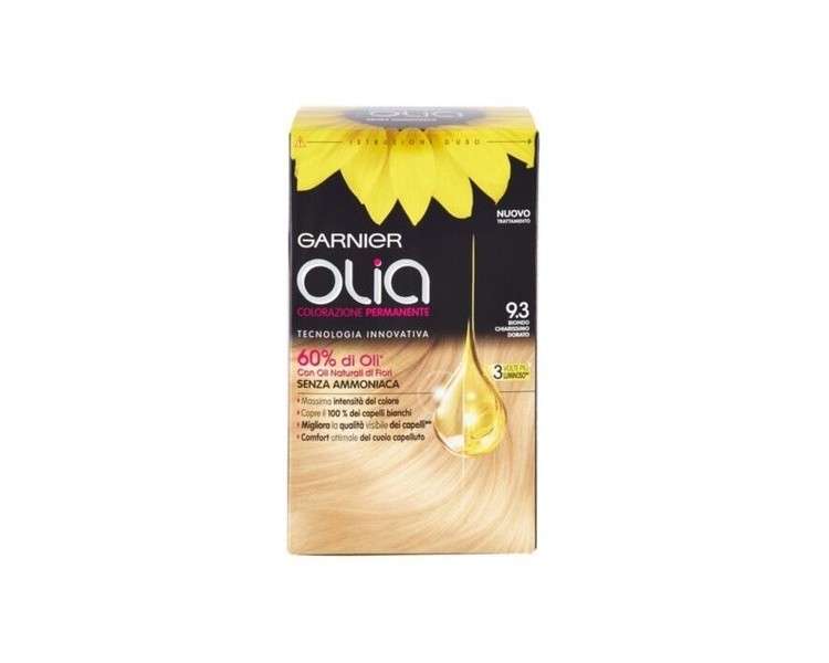 Garnier Olia Ammonia Free Hair Dye N. 9.3 Golden Very Light Blonde