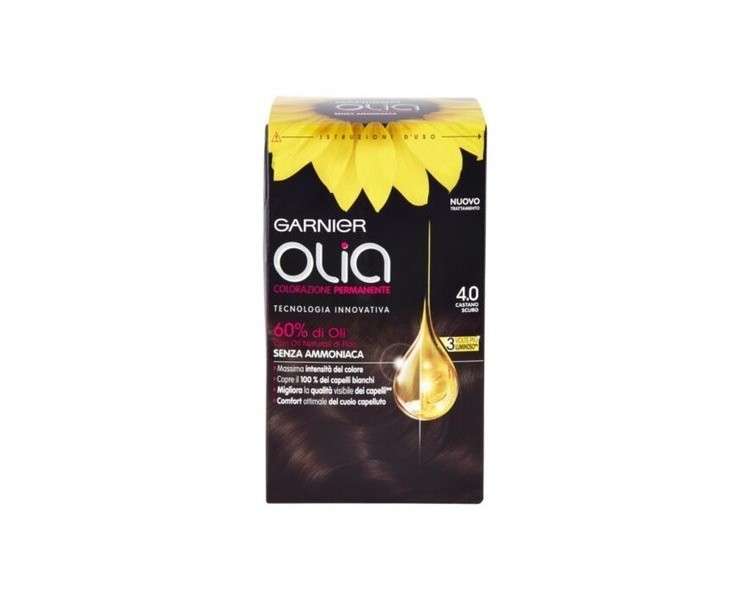 Garnier Olia Ammonia Free Hair Dye N. 4.0 Dark Brown