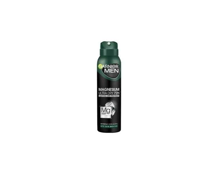 Garnier Men Magnesium Ultra Dry 72H Antiperspirant Spray for Men 150ml