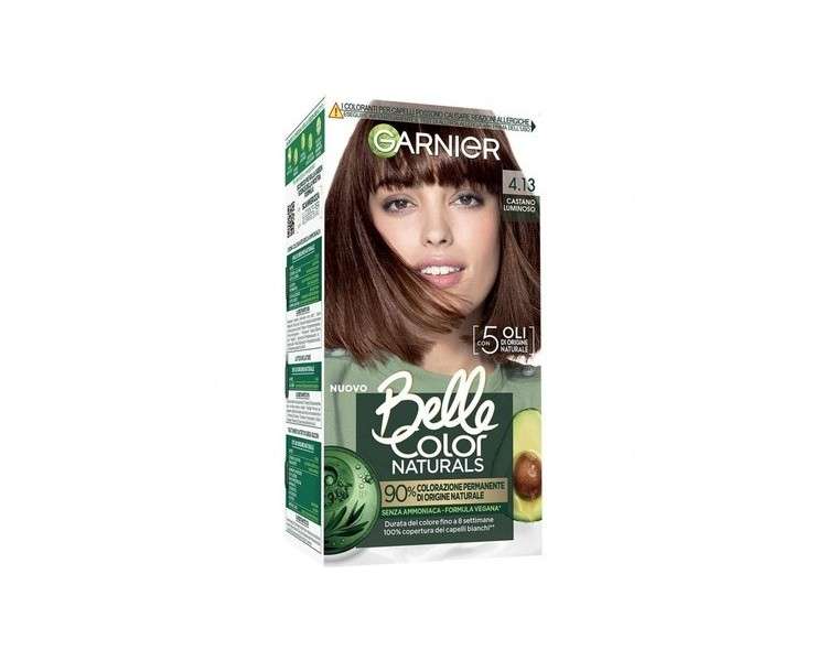 Garnier Belle Color Naturals Hair Dye N. 4.13 Luminous Brown