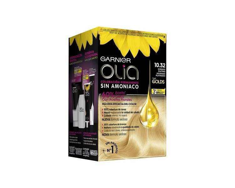 Olia N.10.32 Gold Hair Color