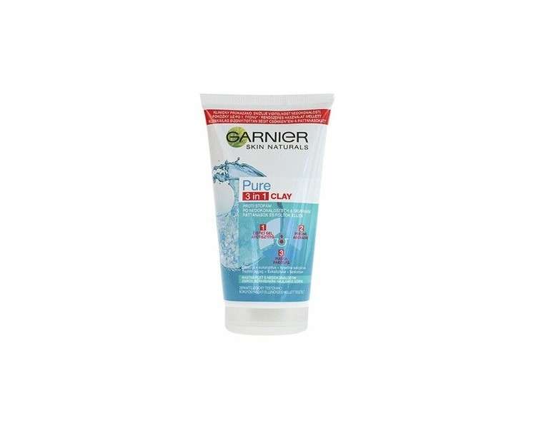 Garnier Skin Naturals Pure 3in1 Cleansing Gel Scrub and Mask 150ml