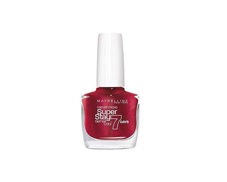 Maybelline Forever Strong Pro Nail Polish Color 09 Volcanic Red 0.33 oz