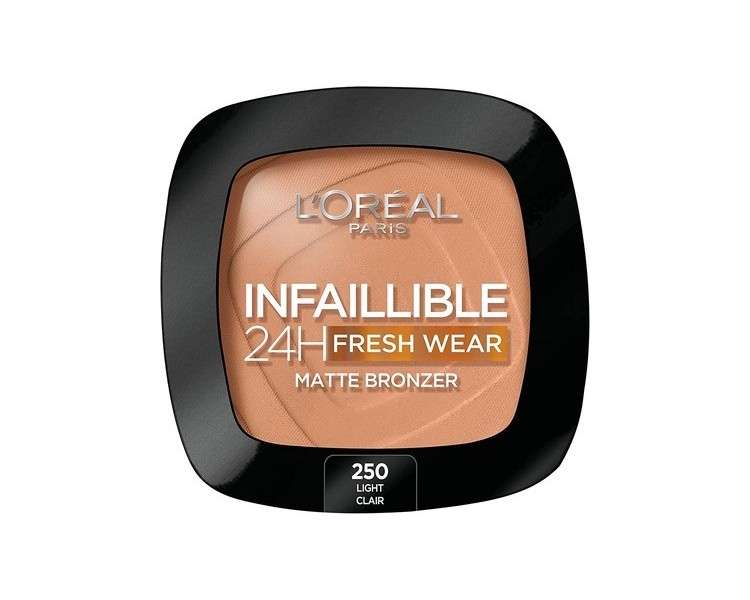 L'Oreal Paris Infallible 24H Longwear Soft Matte Bronzer 250 Light Clair