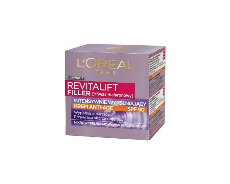 L'Oreal Revitalift Filler Intensive Anti-Aging Cream with SPF50 50ml